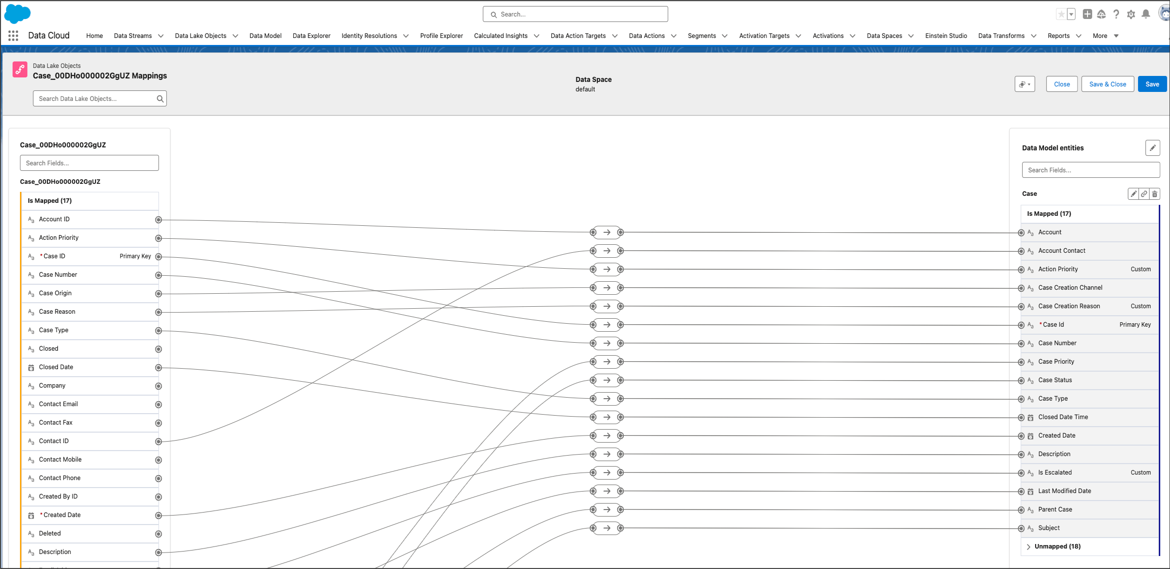 Data Mapping in Salesforce Data Cloud