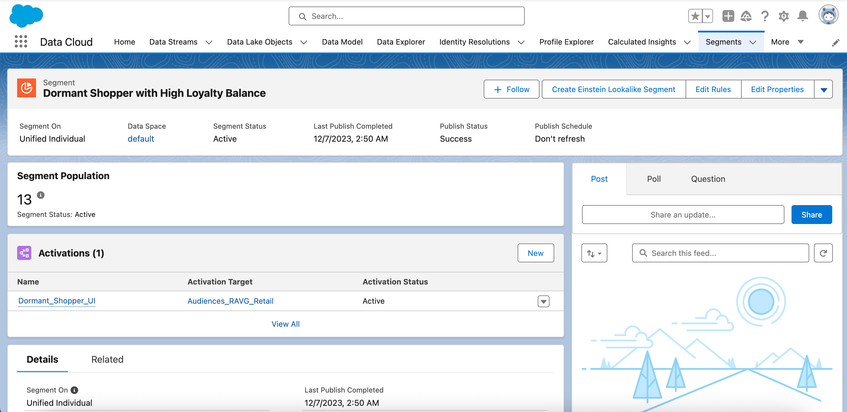 Segmentation in Salesforce Data Cloud