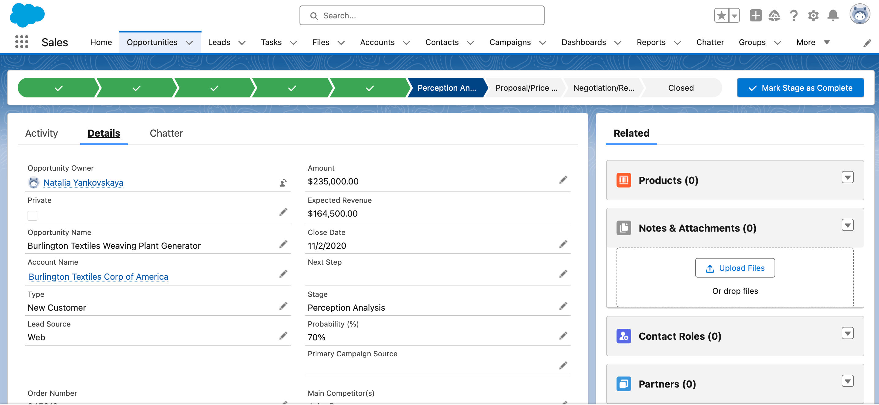 Opportunity Management in Salesforce Sales Cloud
