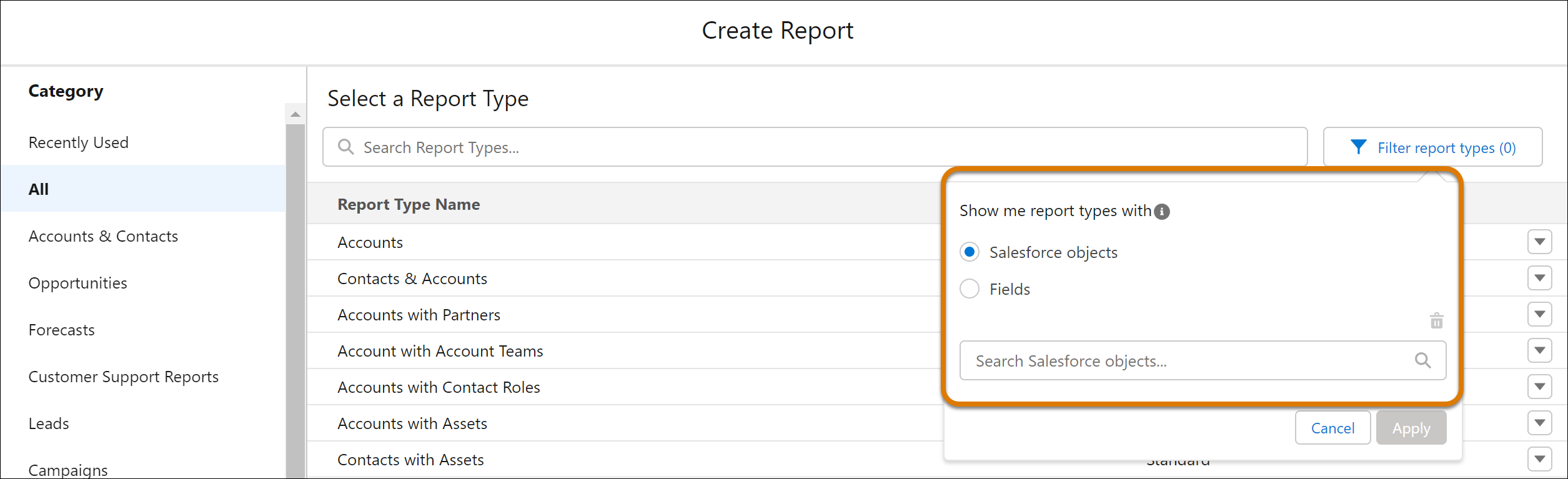 Filtering reports in Salesforce Spring '24 Release