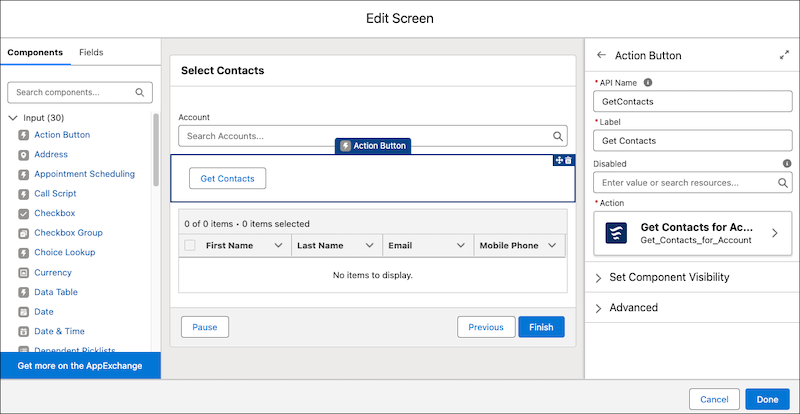 Salesforce Winter 25 - Action Buttons in Blow Buider