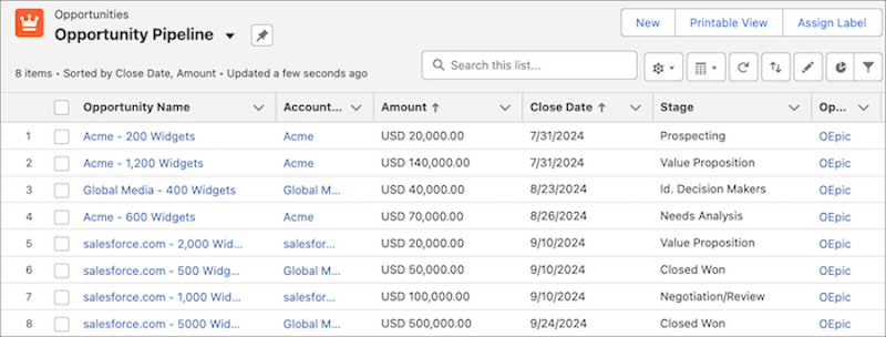 Salesforce Winter 25 - Sort List Views by Multiple Columns